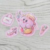 Kirby Sunny Day Die Cut Sticker Mini Set (1) Pink