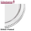 SILBERKANNE Plate 32 cm Pearl Edge Premium Silver Plated Elegant