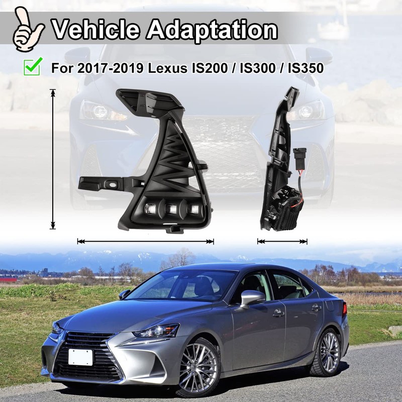 Nixon Offroad Fog Lights for Lexus IS200t IS300 IS350 2017-2019,