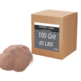 Sand blasting media 55 LBS Garnet #100 Grit Sandblaster sand Abrasive Garnet Sand for Blasting and Waterjet Cutting