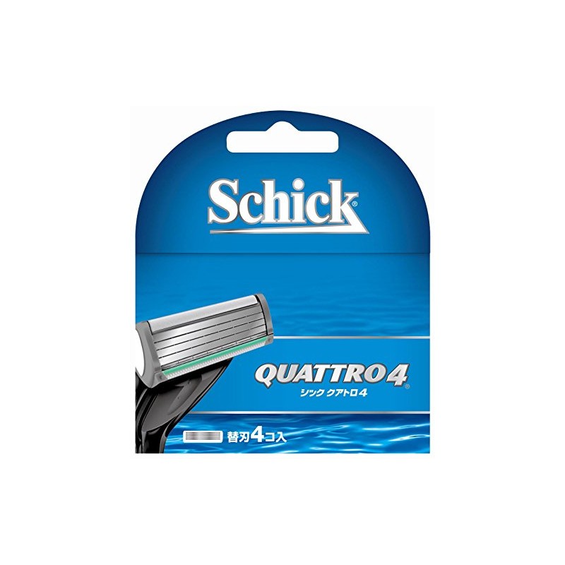 Schick Quattro 4 4 Blade Replacement Blades (4 Pieces) Shaving
