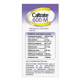 Suplemento Vitamínico 600 Vitamina X30 Caltrate Sabor