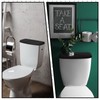 Hoolerry 4 Pcs Toilet Tank Lid Cover Universal Back of