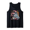 Rhino Ramen Sakura Flowers Pagoda Tower Rhino Noodle Art Tank