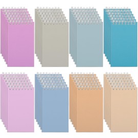 Small Notebook & Pocket Notebook Set - Compact Spiral Notebooks for School, Office & Travel, Tear-Resistant Paper with Perforated Pages - Perfect for Students, Journaling, On-the-Go Notes (48 Count)