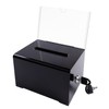 Acrylic Donation Box, Lockable Donation Box, Transparent Ballot Box with