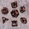 【DND Exclusive】Hollow Winged Dragon Dice - Spellcaster's Metal Dice Set:_old