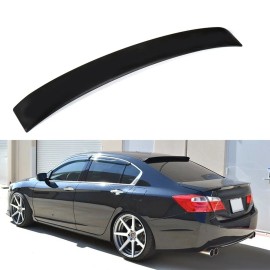 top-refiting Rear Roof Window Visor Spoiler For 2013-2017 Honda Accord Sedan Matte Black