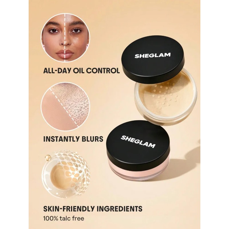 Sheglam Polvo Fijador Baked Glow Radiante Translucido Translucent