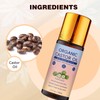 LHBMET Organic Castor Oil with Rose Quartz Roller, Cold-Pressed Pure