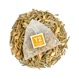 T2 Tea Lemongrass and Ginger Herbal Tea Bags in Resealable Foil Refill Bag, 60-count