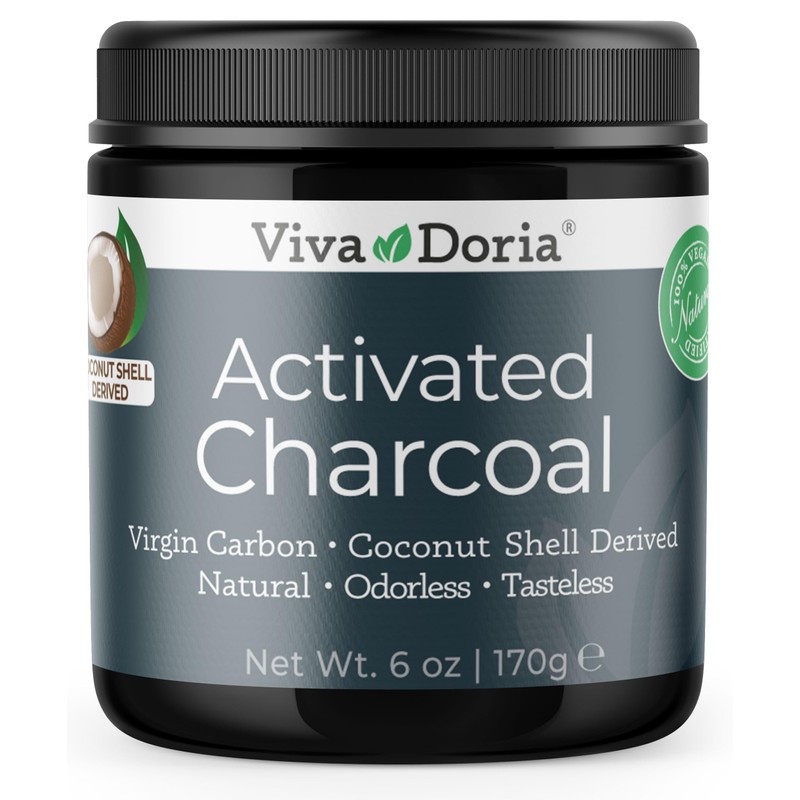 Viva Doria Virgin Activated Charcoal Powder, Coconut Shell Derived, Food