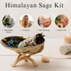 Bless-International Himalayan-Sage-Jatamansi-Camphor-Incense Premium-100%-Natural-and-Organic Handcrafted-4-Inches-Long Used-for-Home-Cleansing-Meditation-Smudging-Rituals