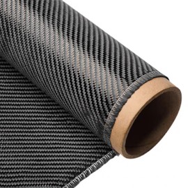 Coynurex 4.2ft x12in Carbon Fiber Fabric Roll – 3K Twill Weave, 200gsm Black Carbon Fiber Cloth for Reinforcement, Auto DIY, Marine & RC Projects