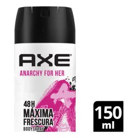 Axe desodorante en aerosol para mujer anarchy 48 horas de máxima frescura y fragancia dulce 150 mL