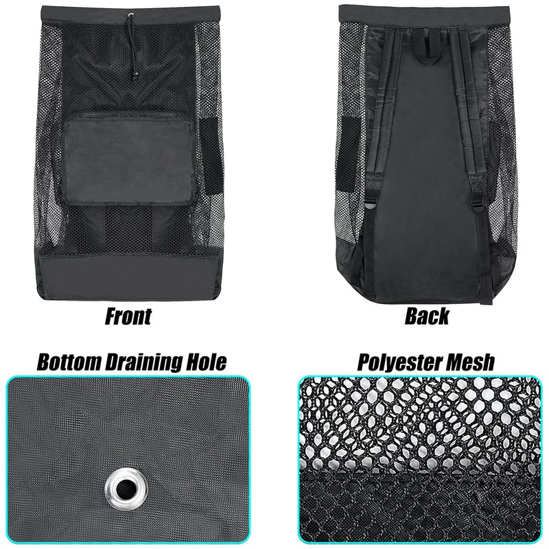 Luwint Large Mesh Dive Bag Backpack for Snorkeling Diving Scuba