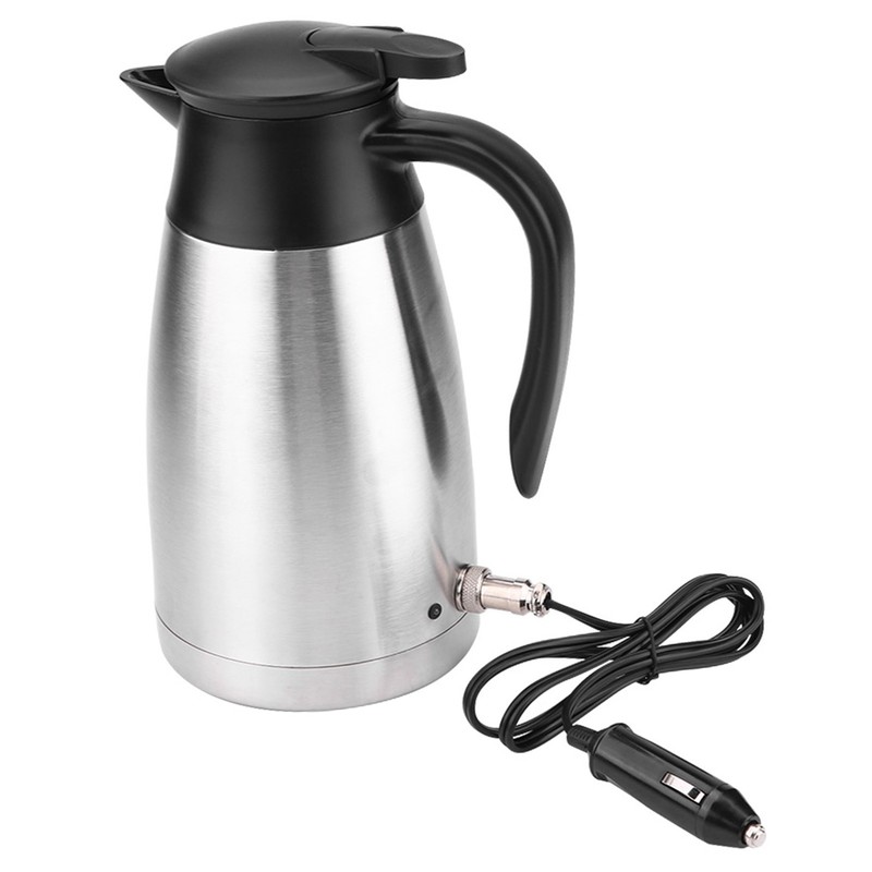 1000ML 12V/24V Stainless Steel Electric in car Kettle Travel Thermoses