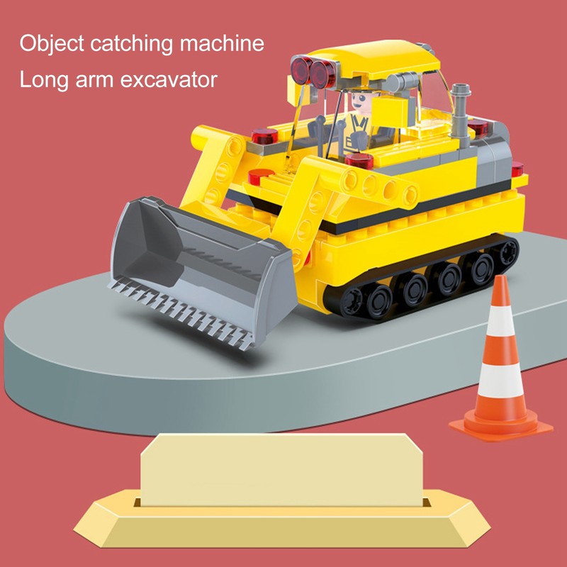 Digging Truck Toy Inductive DIY Assembly Electronic Vehicle Excavator Construction