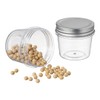 Naivees Plastic Mason Jars 4 Ounce Clear Storage Containers with