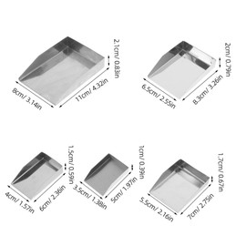 SHINEOFI 5pcs Bead Scoop: Stainless Steel Bead Shovel Craft Gemstone Diamond Scoop Set Jewelry Making Tools for Crafting Pearl Diamond Rhinestone Sorting Tools Supplies