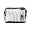 MORICOH Kulturbeutel, transparent, mit Reiseflaschen, 14-teiliges Set (100 ml) und