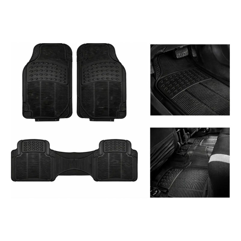 Tapetes Negros 3 Piezas Chevy Silverado 1500 2006 Negro