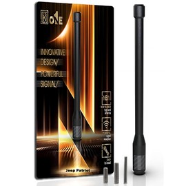 KEYO1E New Carbon Fiber Antenna Compatible with Jeep Patriot 2007-2017/7.9 Inches Flexible Sturdy Rubber Antenna Replacement/Internal Copper for Enhanced Reception