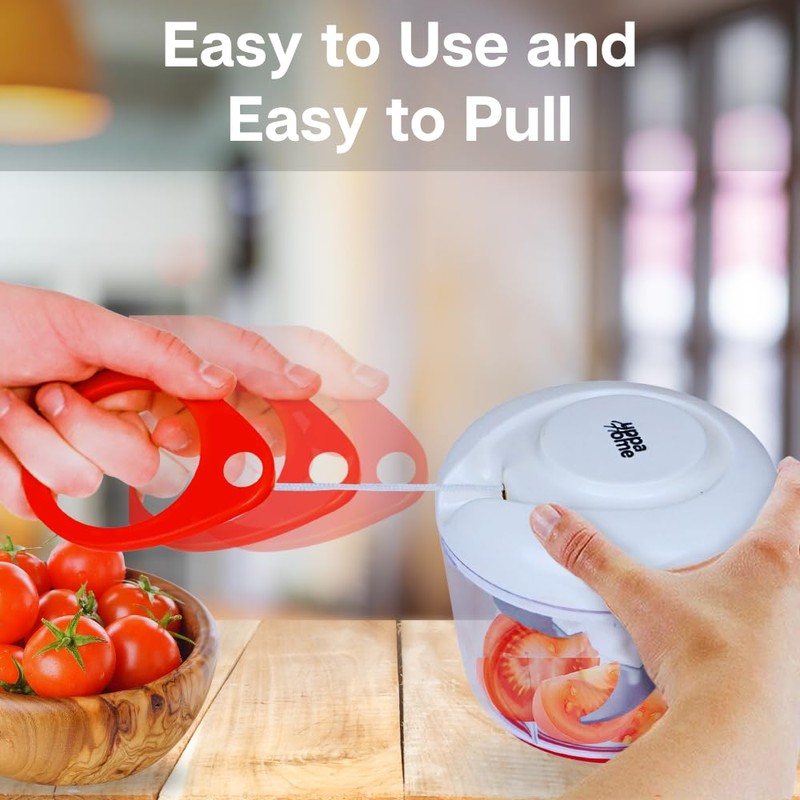 Easy String Pull Food Chopper | Manual Food Processor for