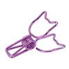 100pcs Cat Binder Clips Cute Cartoon Strong Clamping Force Metal