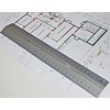 Wedo 0525235 Ruler made of Aluminium 30 cm with Handle