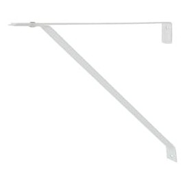 Stone Harbor Hardware Adjustable Open-Back Shelf Bracket, Adjusts from 10-1/4" to 11", White
