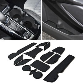 YUJIANQ Center Console Liner Mats for Chevy Trax 2024 2025 Accessories Cup Holder Insert, Door Pocket Liners 13-PCS/Set Compatible with 2024 2025 Chevy Trax (Black)