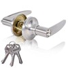 Brigligh High-Security Stainless Steel Door Handle with Lock and Key,