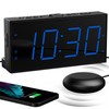 Mesqool Extra Loud Alarm Clock with Vibration for Bedroom, Bed