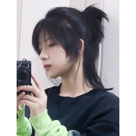 Original Wolf Cut Wig, Women's Wig, Short, Men's, Wolf, Full Wig, Men's Clothing, Harajuku, Constricted Layer, Handsome, Natural, Stylish, Small Face, Heat Resistant, Popular, Fashion, Imechen, Unisex, Short Hair with Net (Black)
