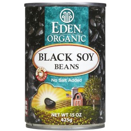 Eden Organic Black Soy Beans, No Salt Added, 15 oz, 12 pk