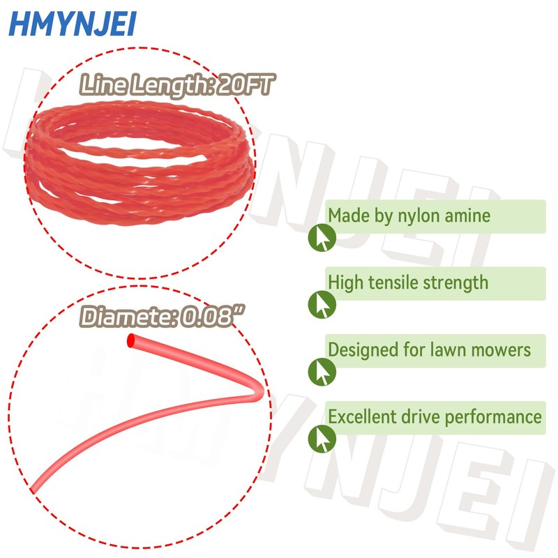 CMZST080 CMZST0803 String Trimmer Line Spool 0.08",20FT with CMZST120SC Cap