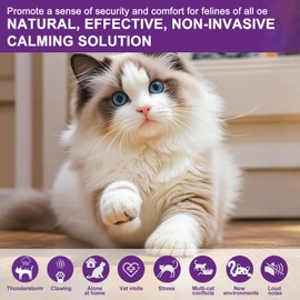 SilaiteWP Calming Pheromone Diffuser for Cats Relieves Anxiety and Stress Calming 1 Diffuser for Cats 3 Refills, Reduces Fighting and Scratching Calming Relaxation