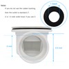 Low Profile Shower Drain, 1.5" Side Outlet Drain Assembly with