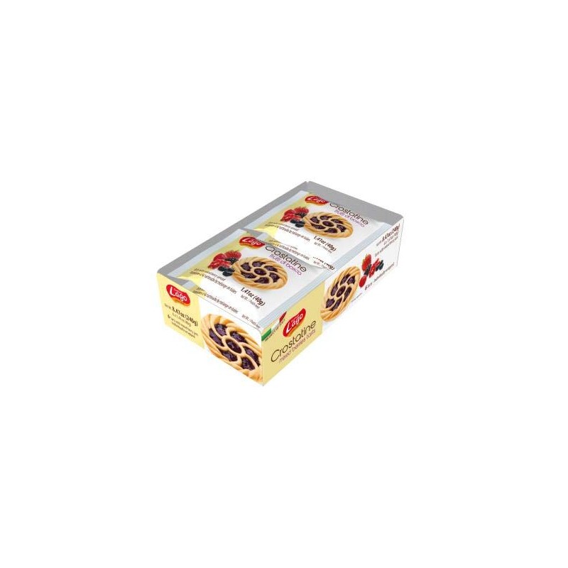 Gastone Lago Crostatine Mixed Berry Jam Tarts, 1.41 Ounce -