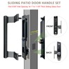 Young Dance Sliding Glass Door Handle Set with Lock -