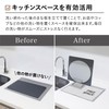 CB Japan Atomico Series Cutting Board Stand, Compatible with Square/Rectangular/Round
