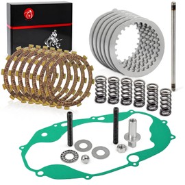 Clutch Kit Compatible with Yamaha Banshee 350 1987-2006 and Clutch Pusher Pancake Bearing Push Rod Ball Upgrade Kit