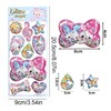 Bookwarm Water Seals, 3D Decorative Stickers for Notebooks, Exquisite Patterns,