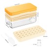 PHINOX Yellow 2 Tier Ice Cube Tray Easy Release Bpa
