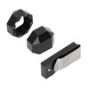 Aluminum Cue Chalk Holder Clip Octagon 2 Layers Silent Billiard