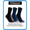 VITASOX 32969 Wellness-Funktionssocken 4er Pack 2xmarine 2xjeans 39/42