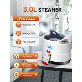 RELEXNOW Portable Steam Sauna for Home, Portable Sauna Box Full Body for Home with 9 Adjustable Heat Levels, Steam Sauna with 3L 1500W Steamer, Folding Chair,99 Minute Timer