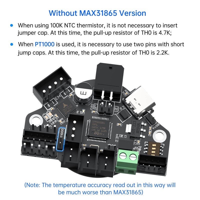 BIGTREETECH EBB36 CAN V1.2 Support CAN Bus Connection, Onboard TMC2209