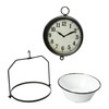 Creative Co-Op White Decorative Reproduction Scale Wall Clock
